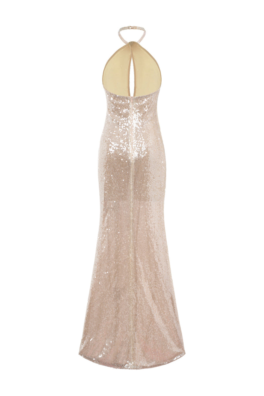 Jessie Bodycon Halter Neck Sequin Ankle Length Dress 5