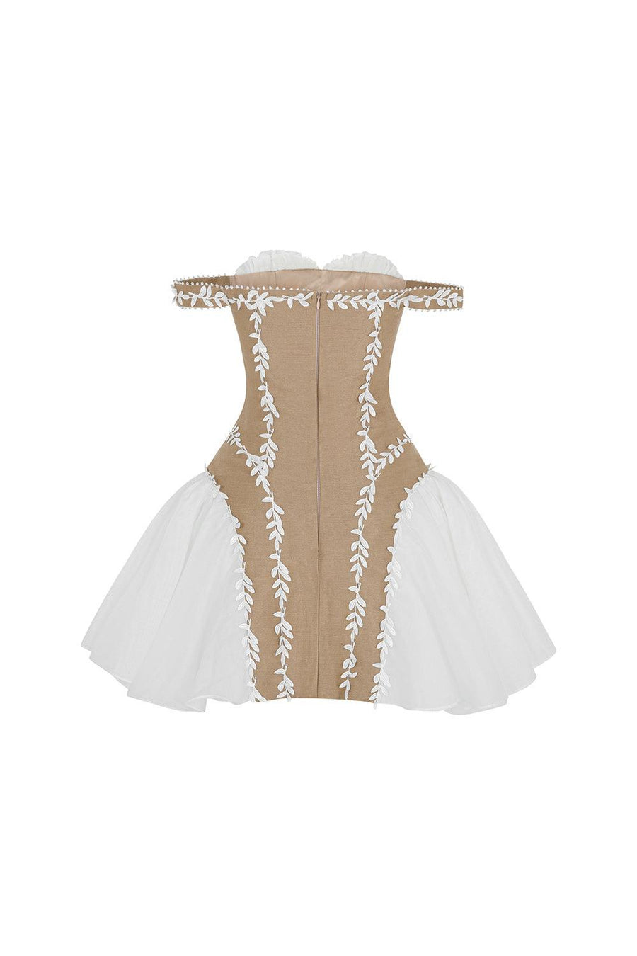 Josette Fit and Flare Off-Shoulder Taffeta Mini Dress Mini Dress LINH PHUNG