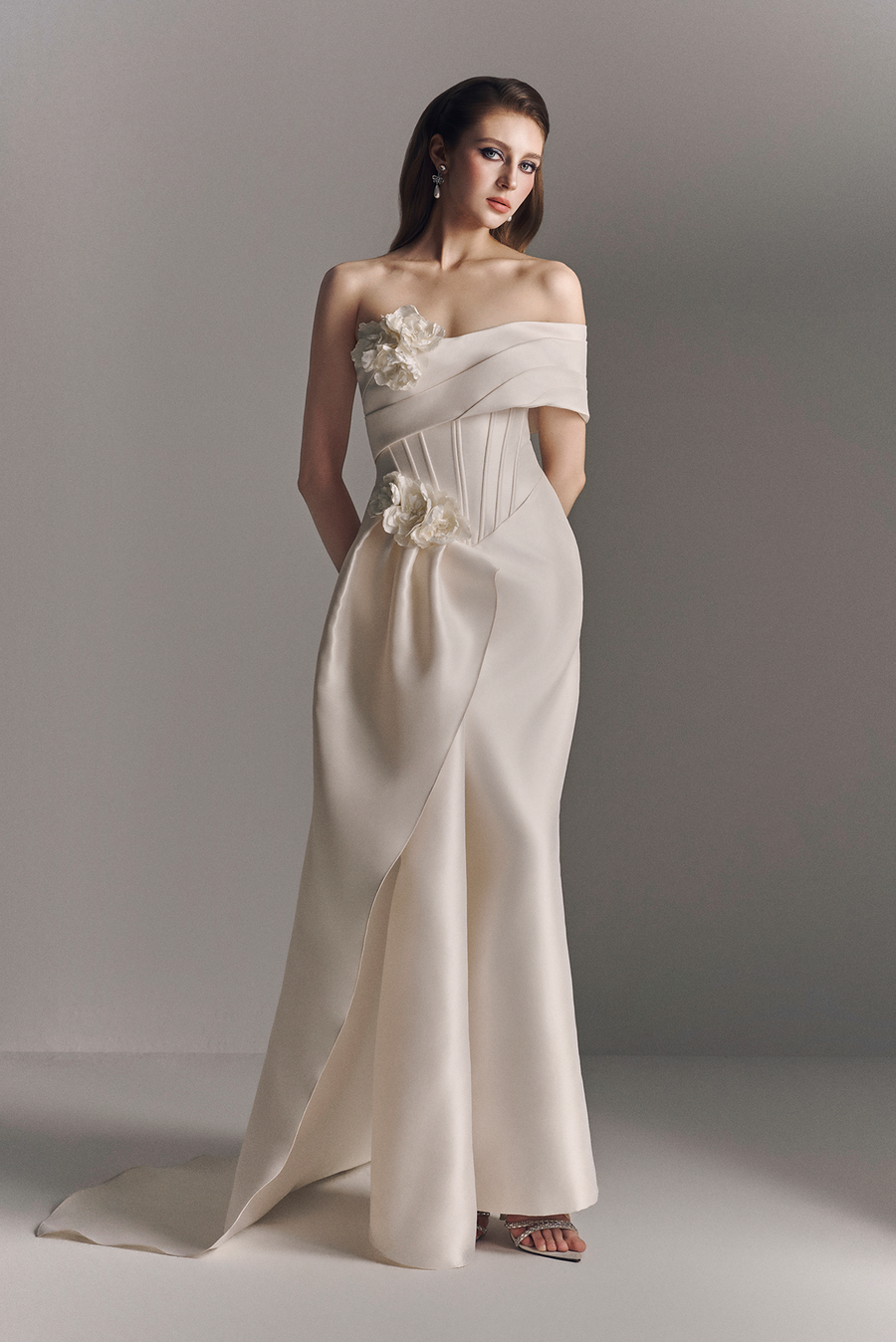 Molly Asymmetric One Shoulder Draped Maxi Dress 1