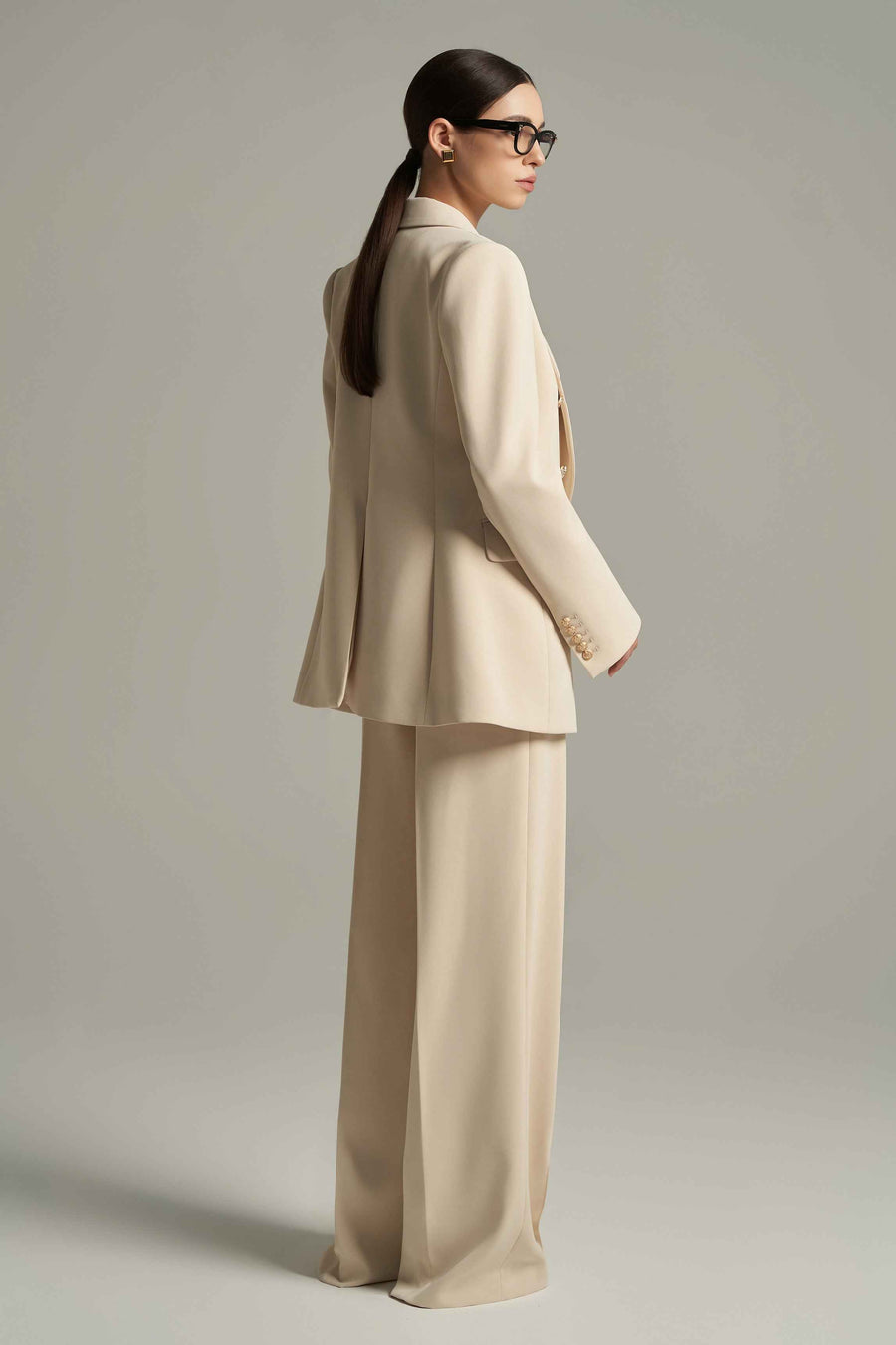 Katherin Straight Long Sleeved Corduroy Blazer