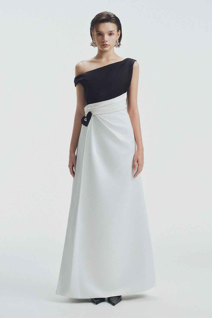 Linden A-line Side Slit Chiffon Maxi Dress Maxi Dress LaLING