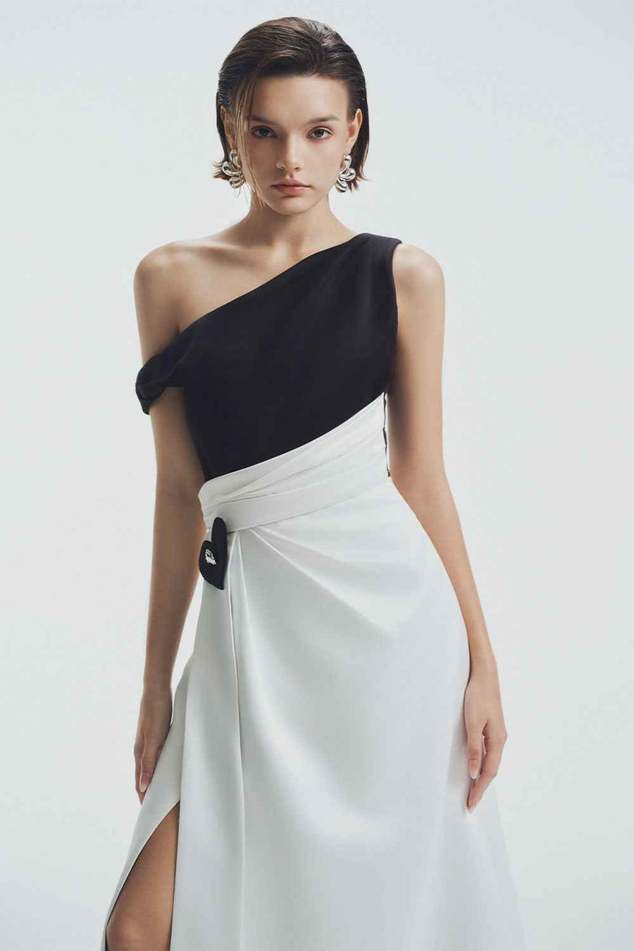Linden A-line Side Slit Chiffon Maxi Dress Maxi Dress LaLING