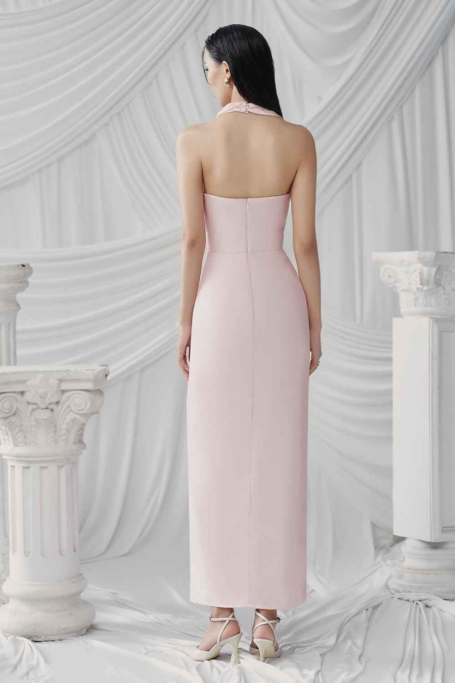 Primrose Sarong Back Zipper Silk Organza Ankle Length Dress Maxi Dress LaLING