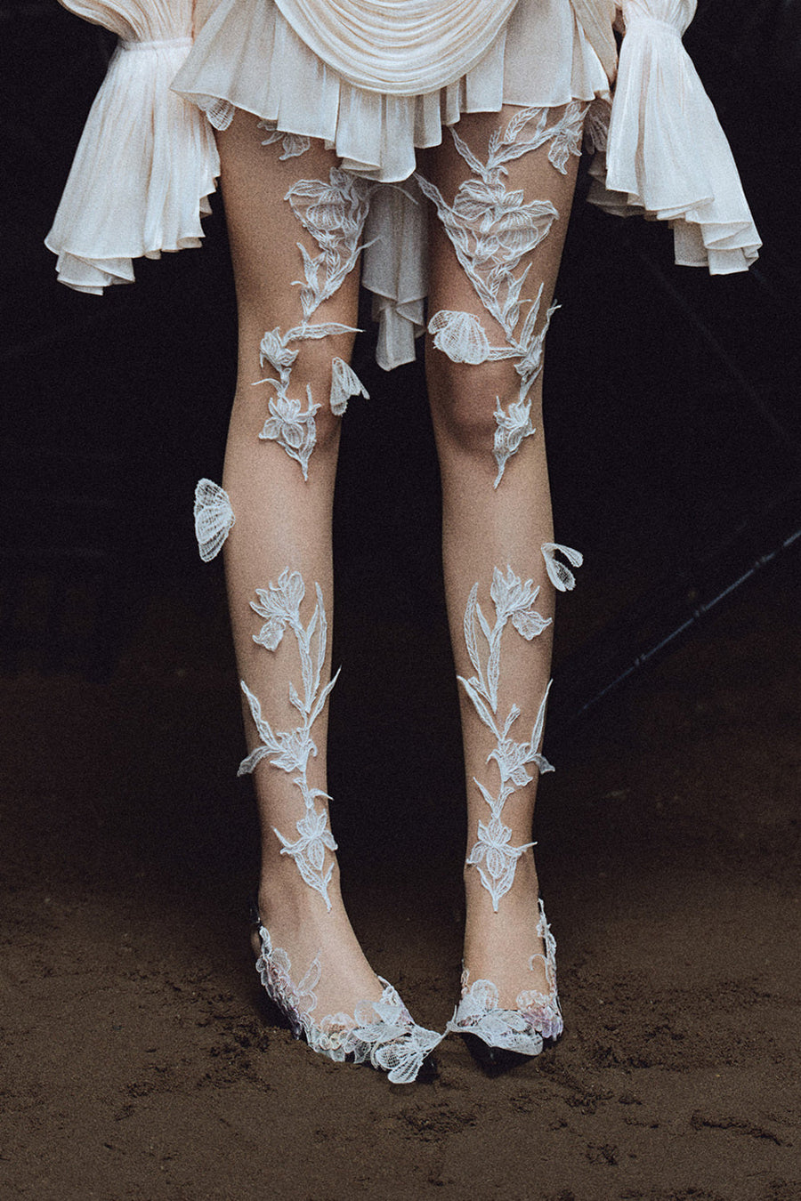 Lace Blossom Tights 1