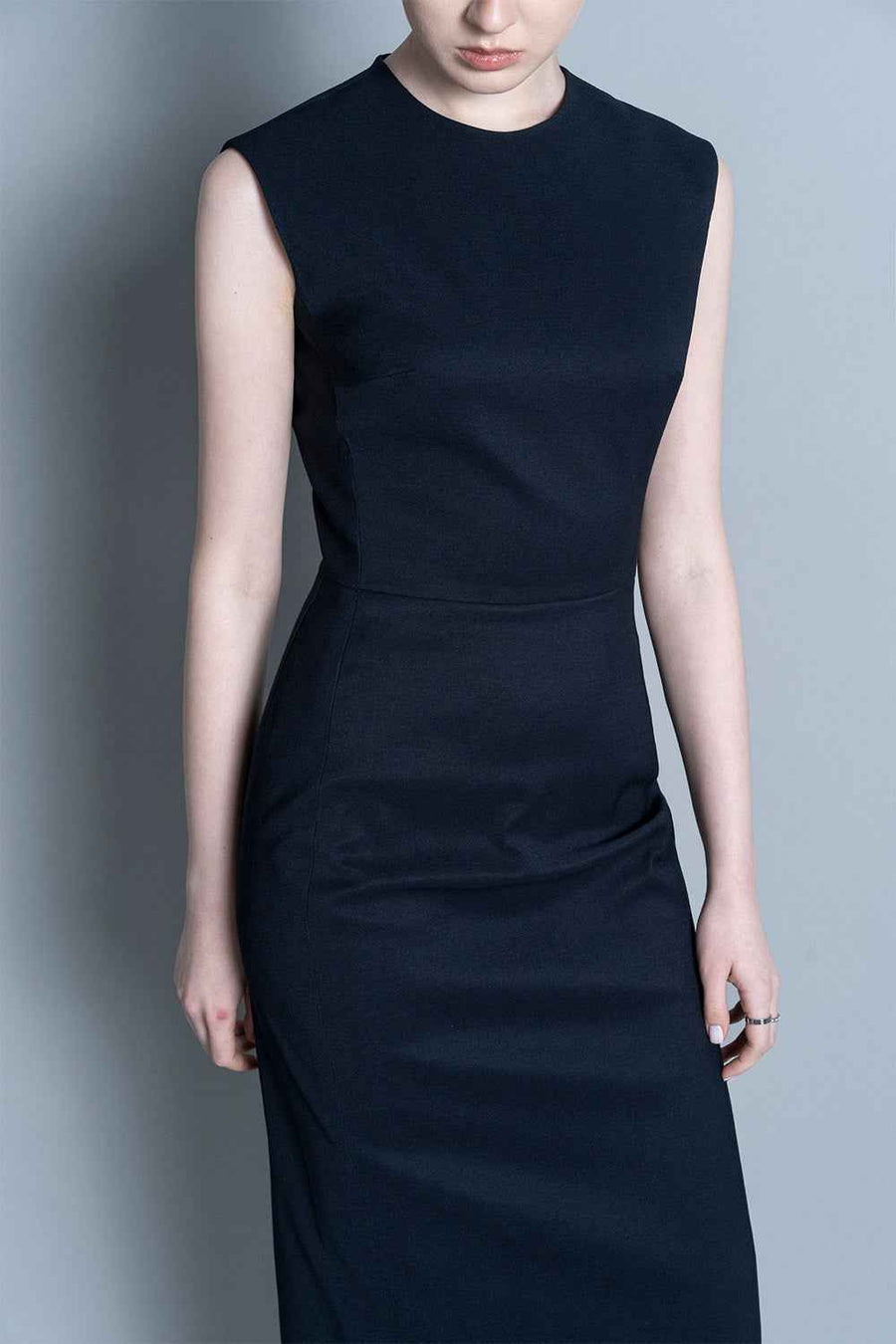 Limoges Pencil Sleeveless Polycotton Midi Dress