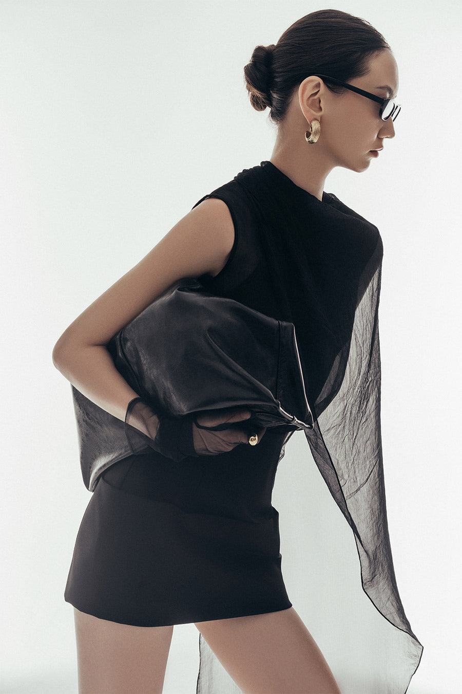 Margaret Blouson Cape Sleeved Twill Mini Set 3