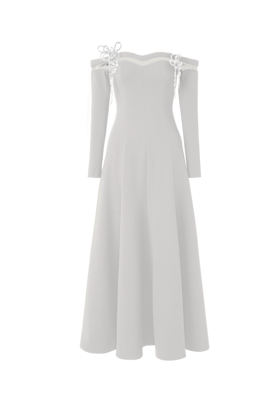 Cyr Off-Shoulder Midi Dress 10