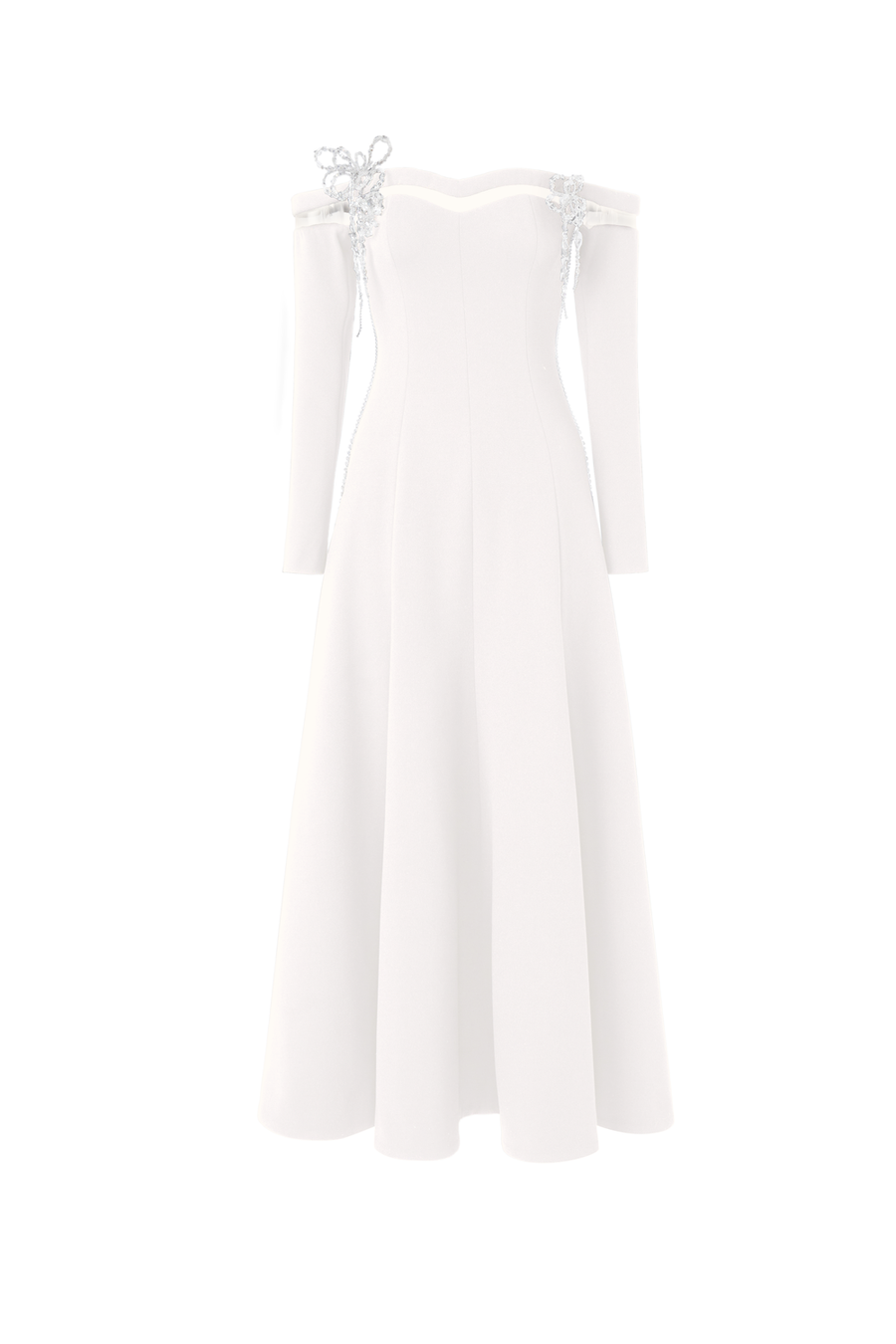 Cyr Off-Shoulder Midi Dress 7