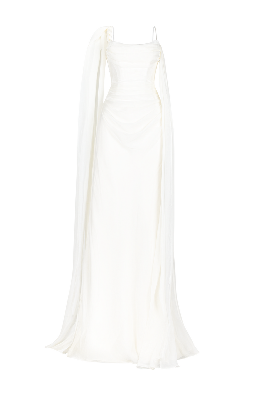 Larmes Sheath Draped Maxi Dress 1