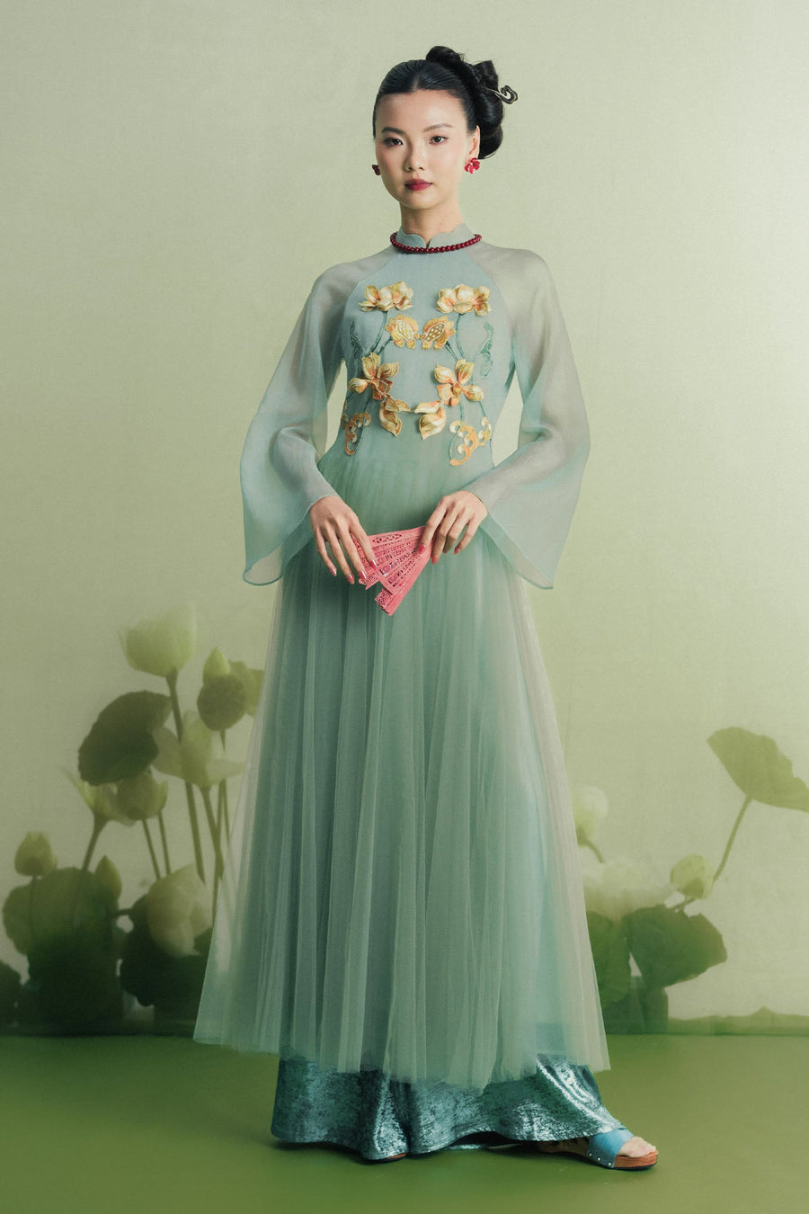 Lien Thy A-line Ao Dai Set 1