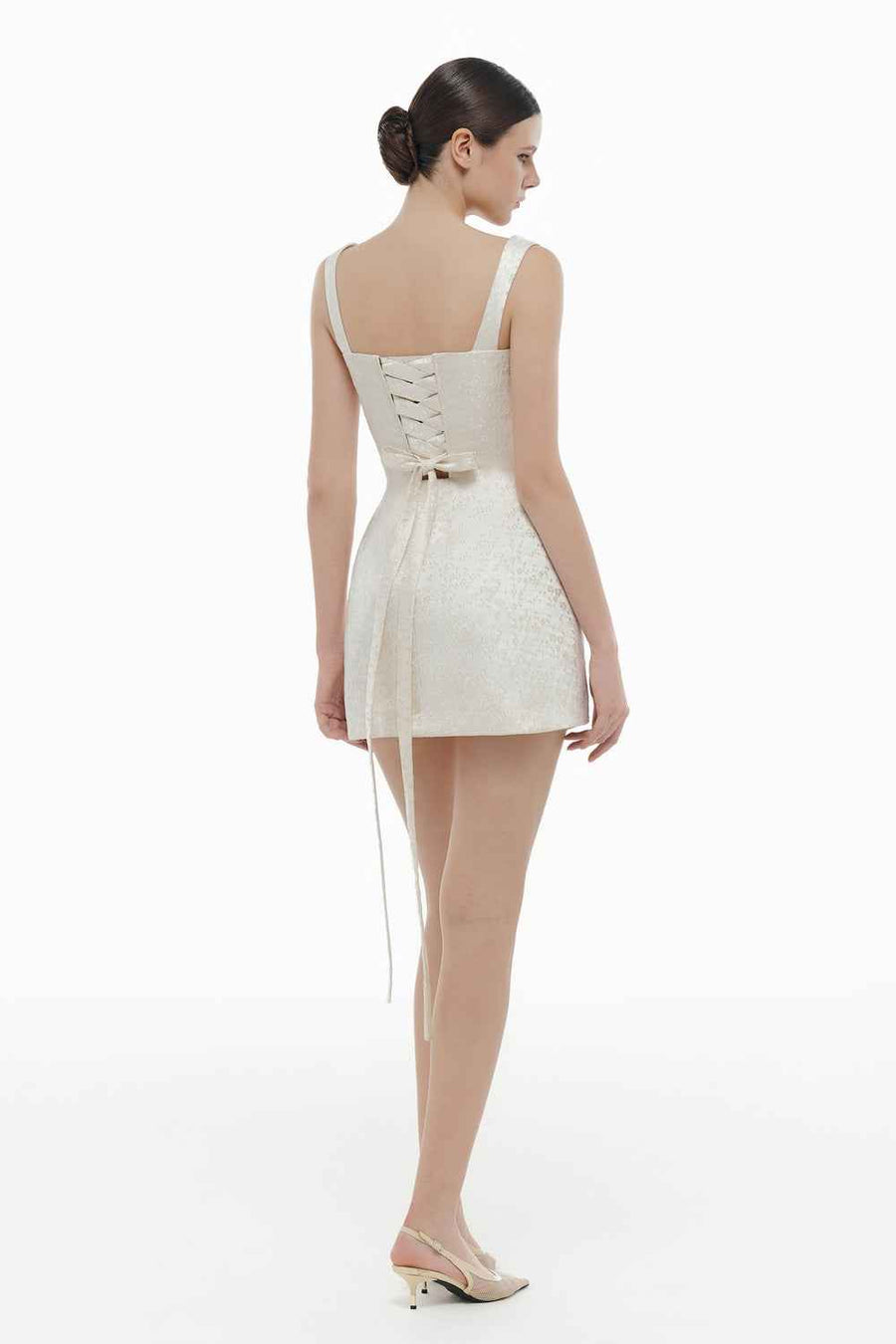 Liora Sweetheart Draped Mini Dress