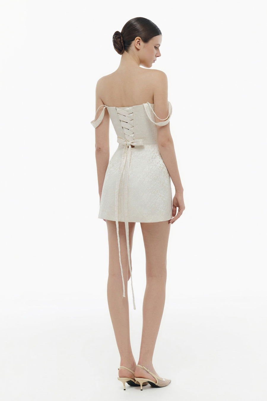 Liora Sweetheart Draped Mini Dress 7