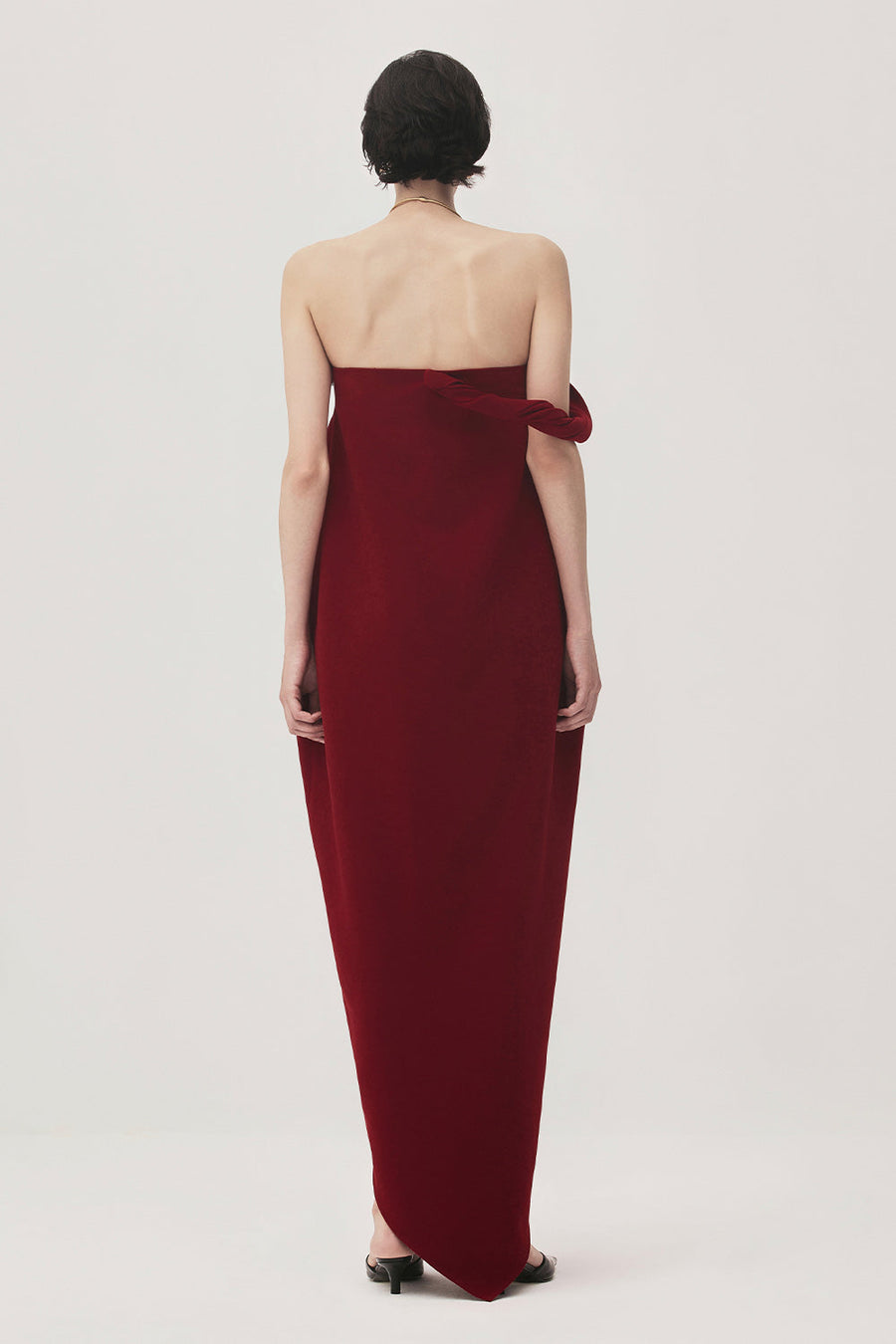 Nhung Cocoon Off-Shoulder Velvet Maxi Dress 3