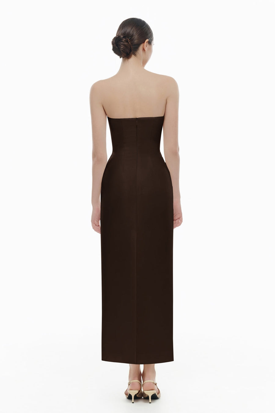 Lucienne Curved Draped Midi Dress 4