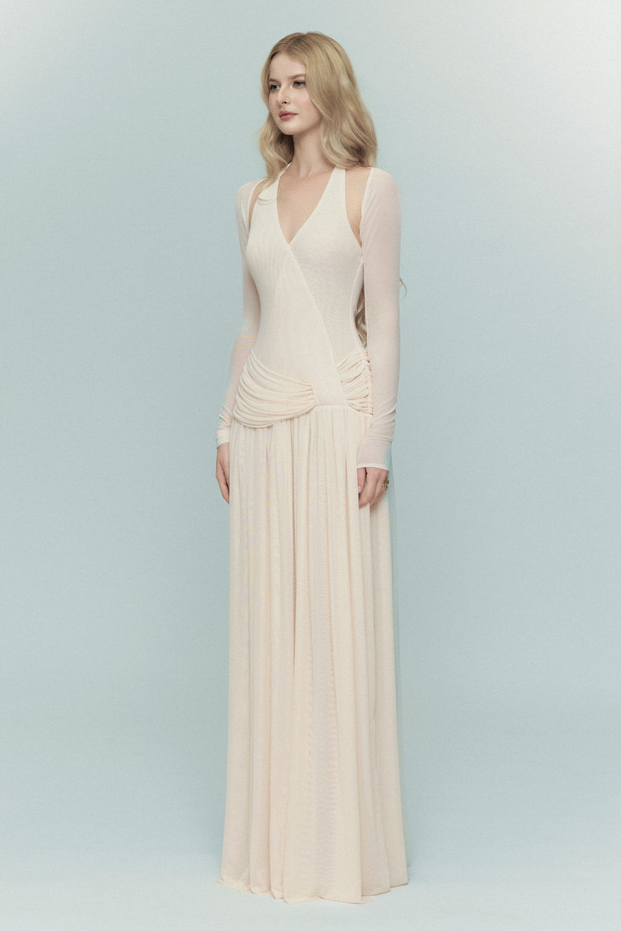 Lydia Halter Maxi Dress 1