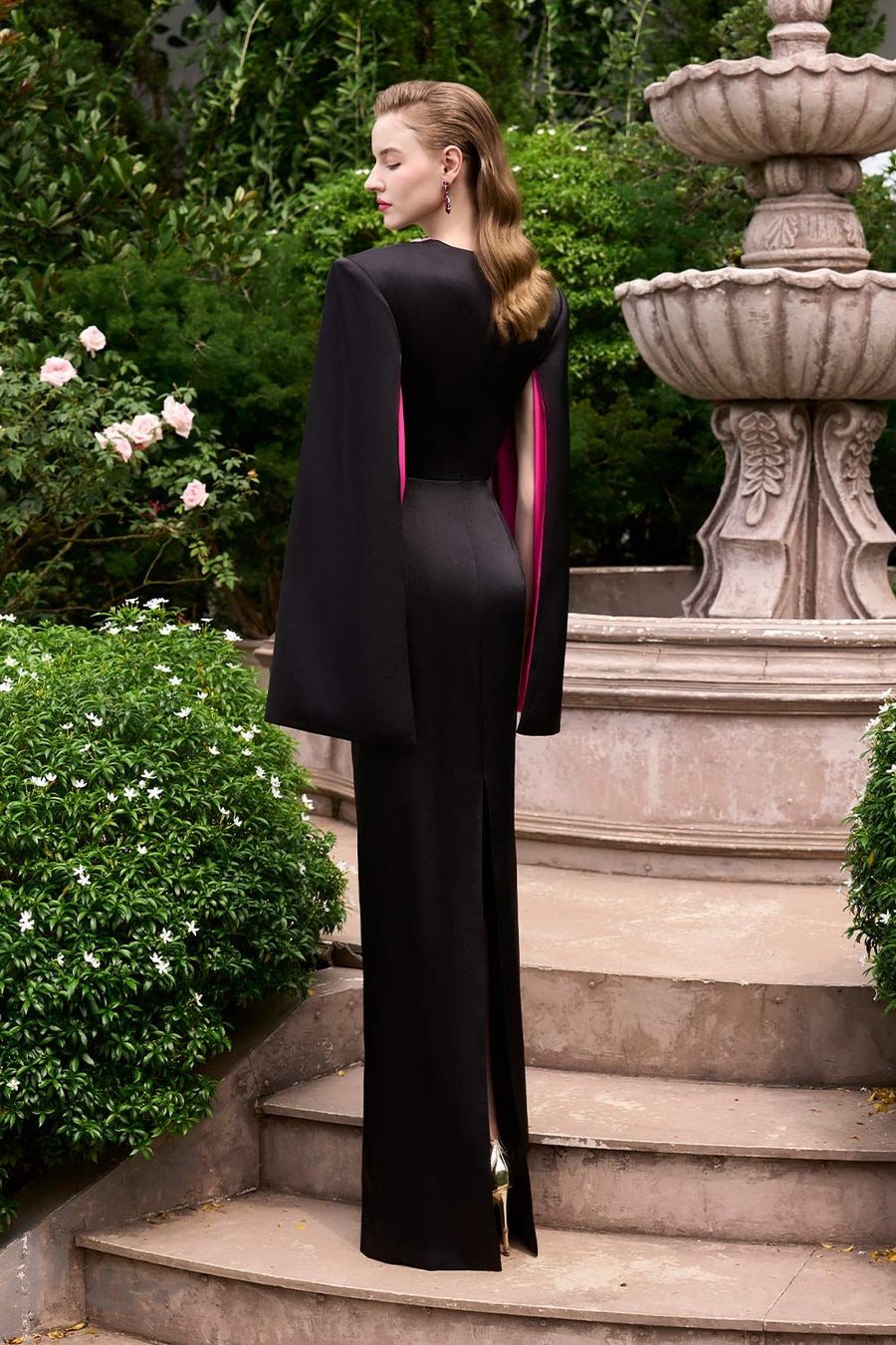 Bristol Sheath Square Shoulder Silk Floor Length Dress Gown Dress I.H.F Atelier