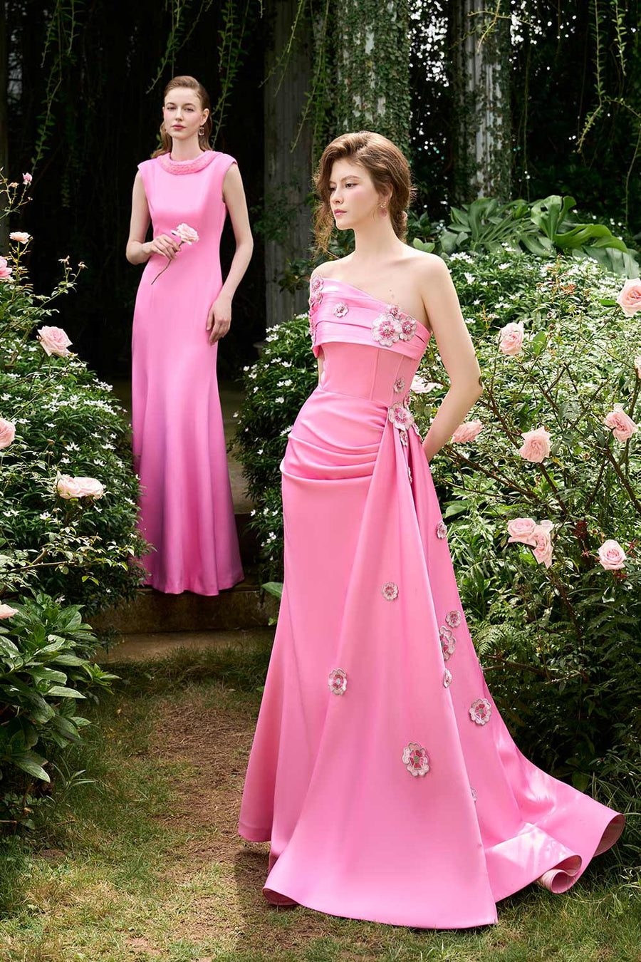 Parker Mermaid Mock Neck Silk Floor Length Dress Gown Dress I.H.F Atelier