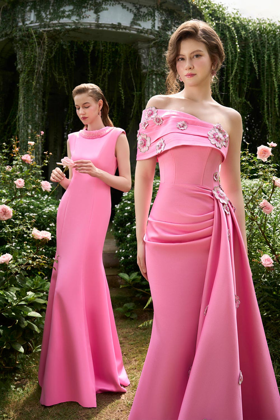 Parker Mermaid Mock Neck Silk Floor Length Dress Gown Dress I.H.F Atelier