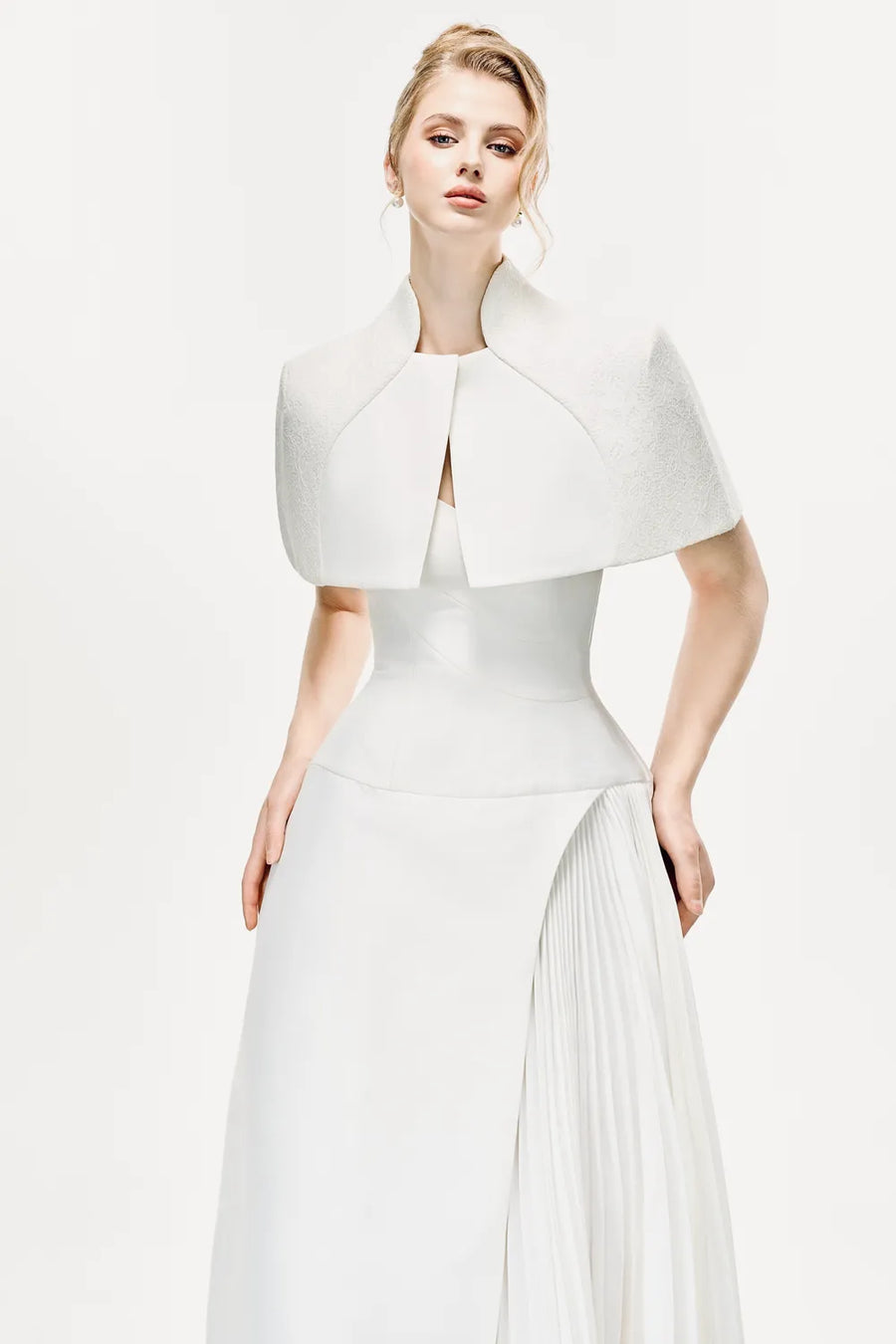 Calyra Dress with Cape 3