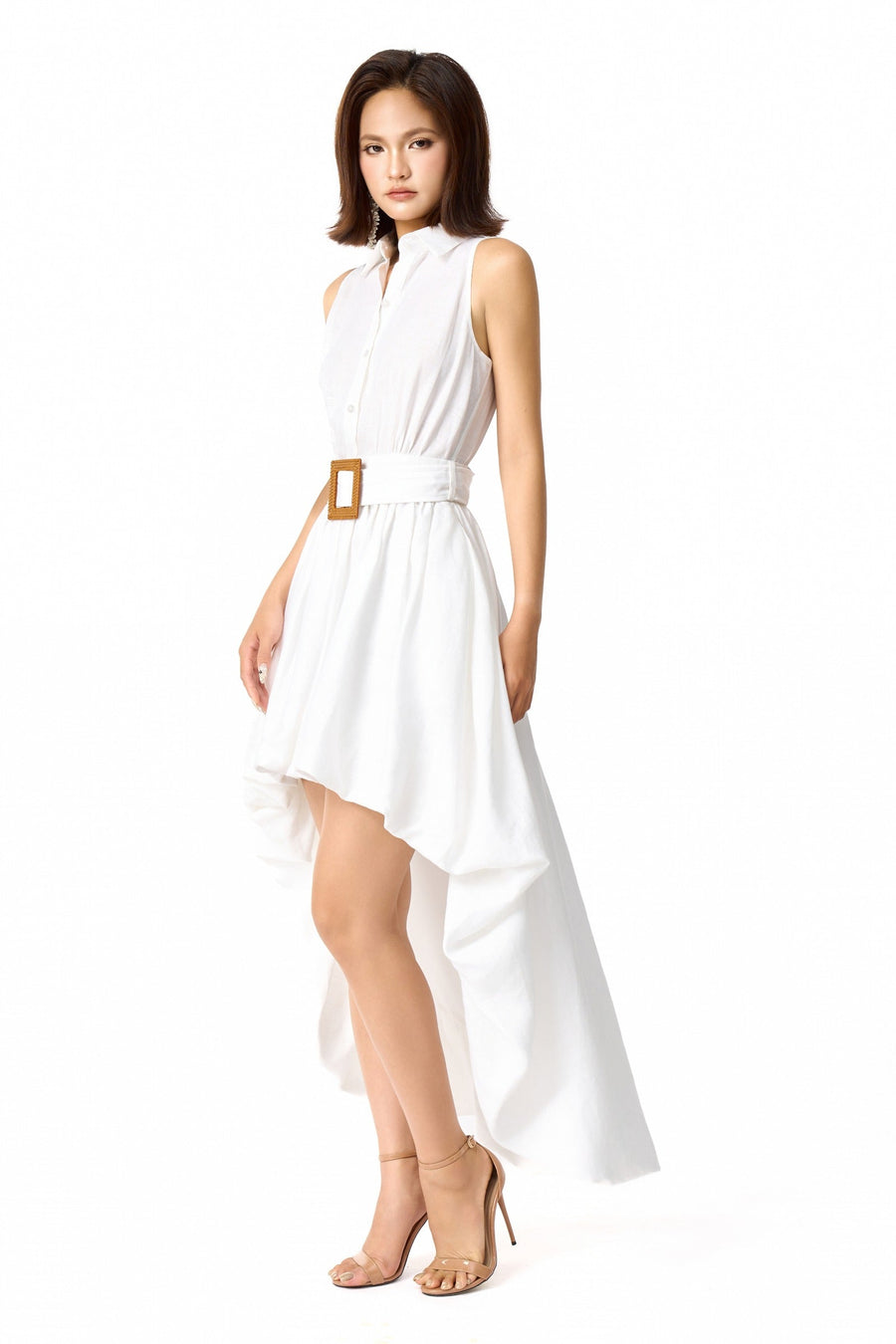 Luxe Asymmetric Midi Dress 4