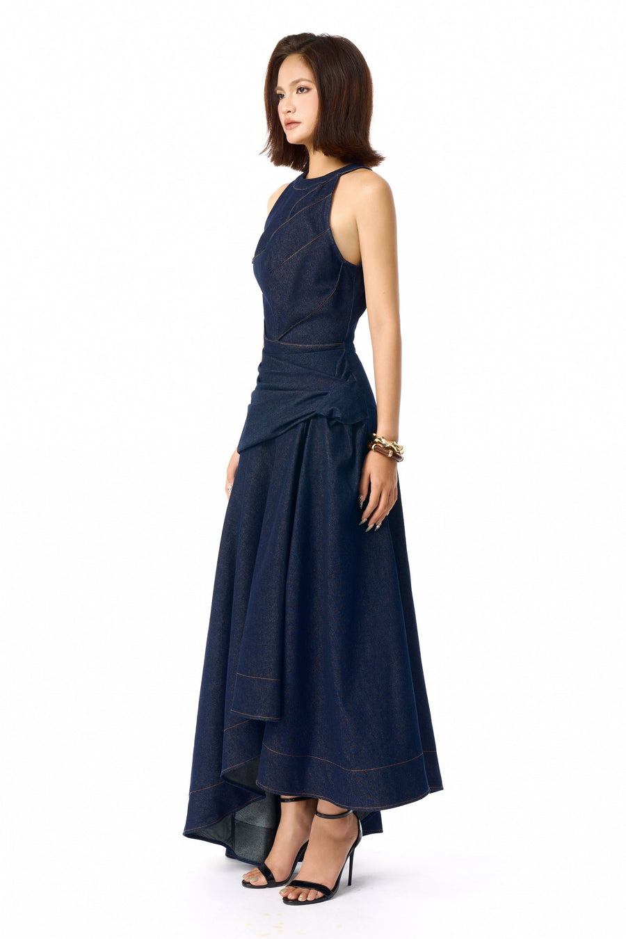 Nola Draped Maxi Dress 3