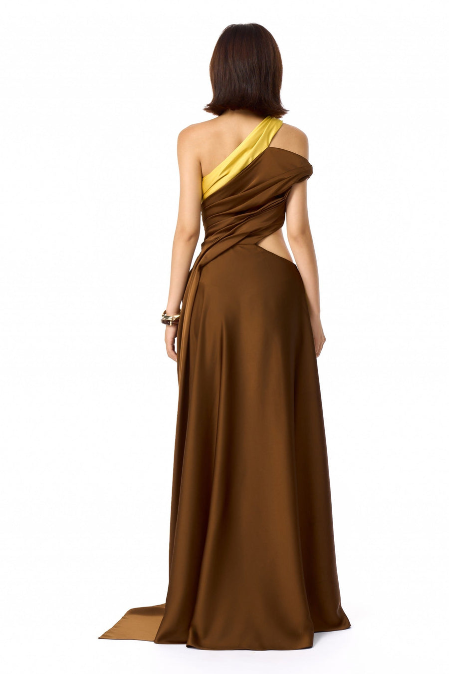 Spiral Asymmetric Neck Maxi Dress 5