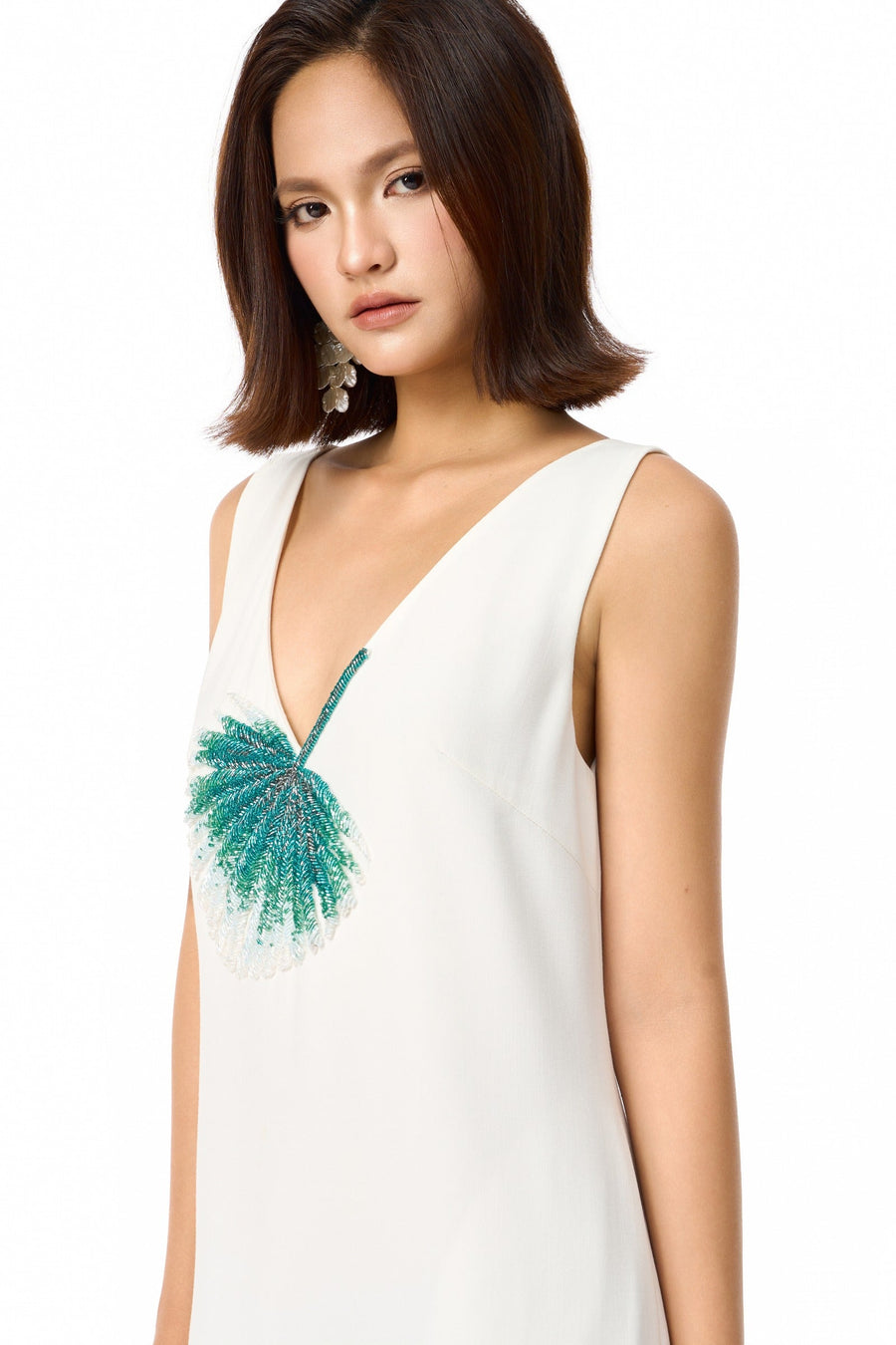 Lumi V-Neck Midi Dress 2