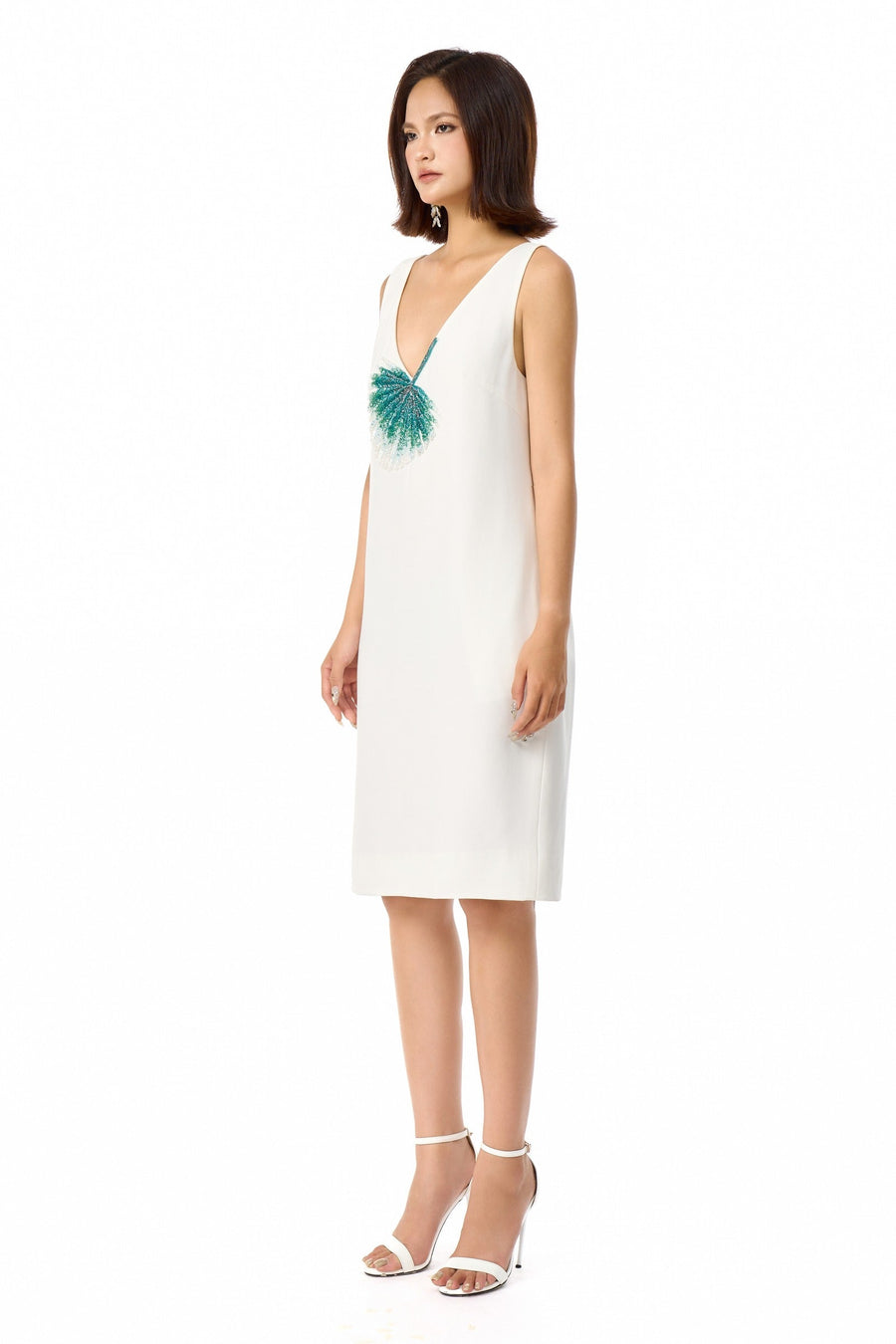 Lumi V-Neck Midi Dress 4