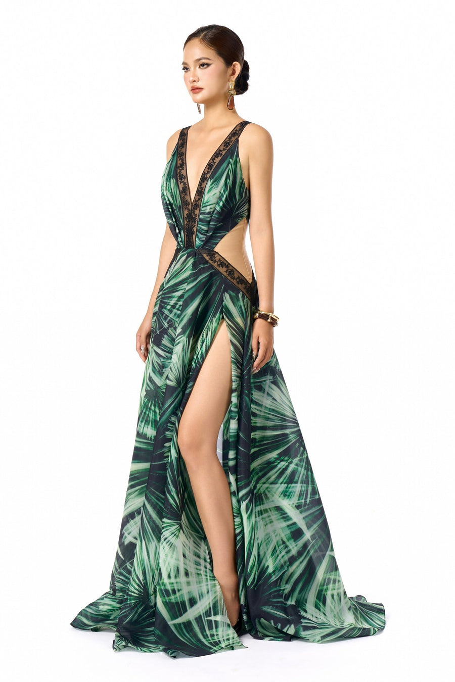 Lina V-Neck Maxi Dress 5