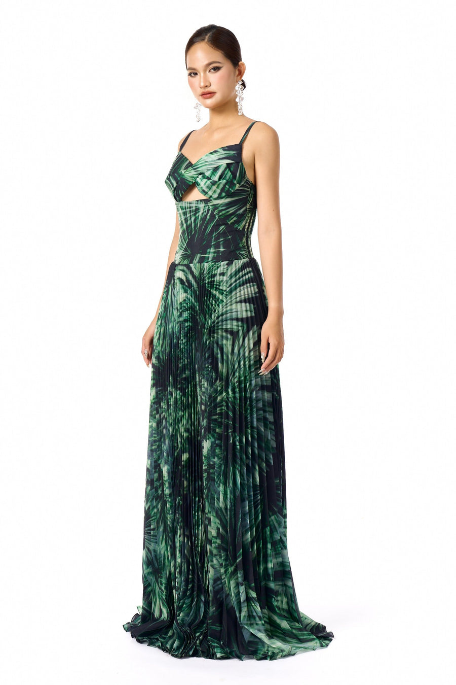 Mira Pleated Maxi Dress 3