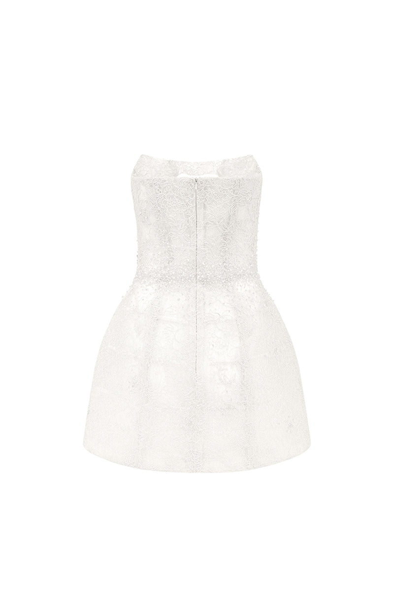 Mae A-line Lace Mini Dress 10