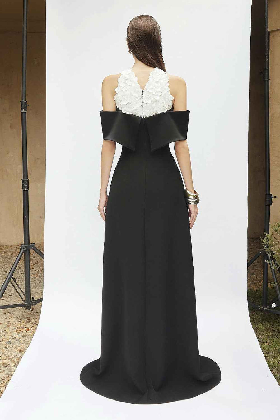 Magnolia Sheath Applique Maxi Dress