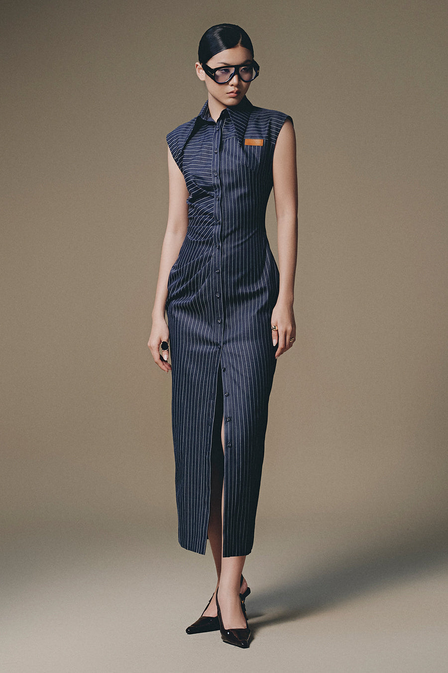 Marais Ruched Midi Dress 1