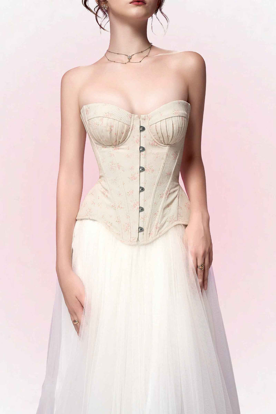Milana Sweetheart Pin Tuck Top