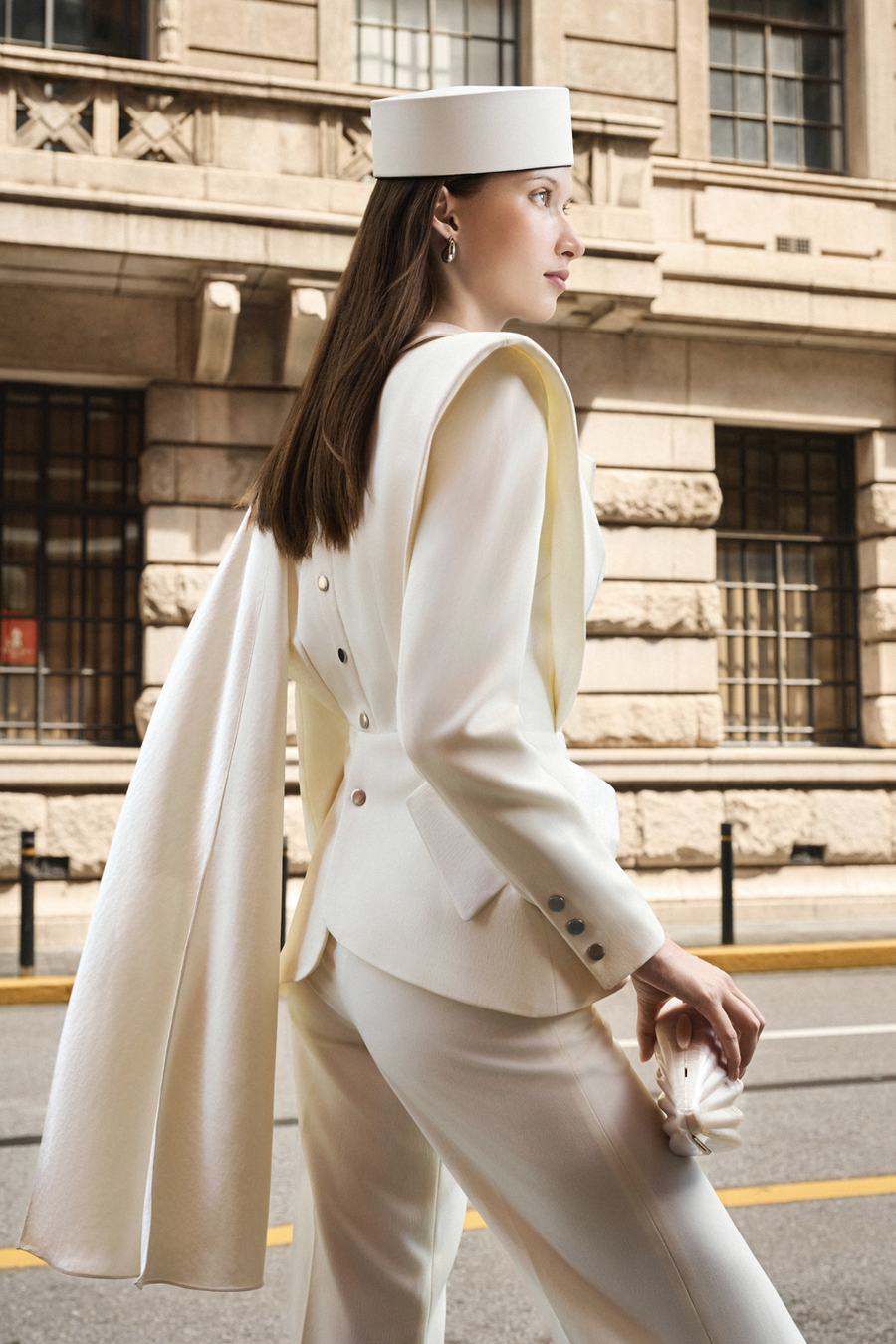 Mirage Peplum Draped Blazer 3