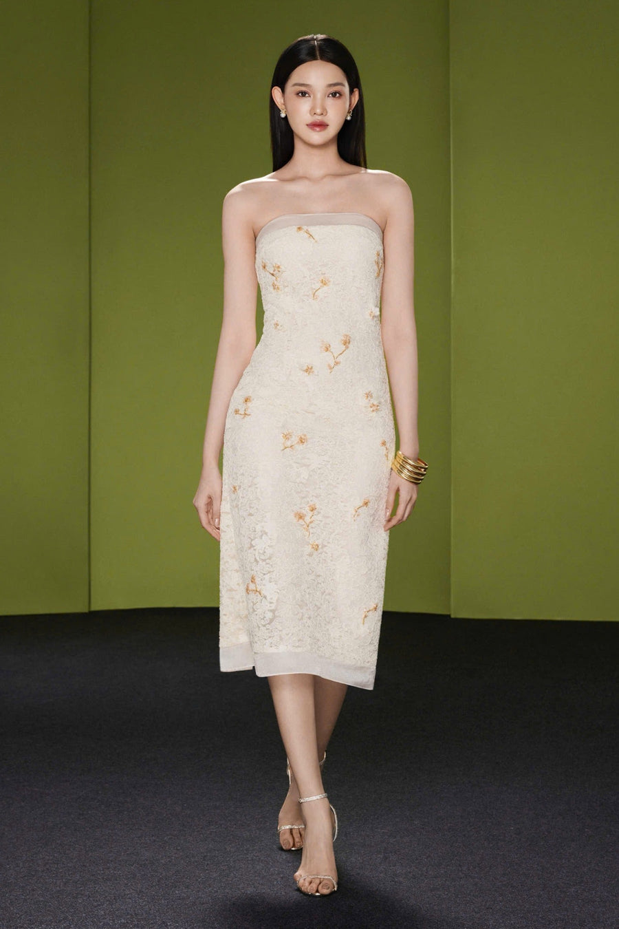 Mireline Straight Across Midi Dress 1