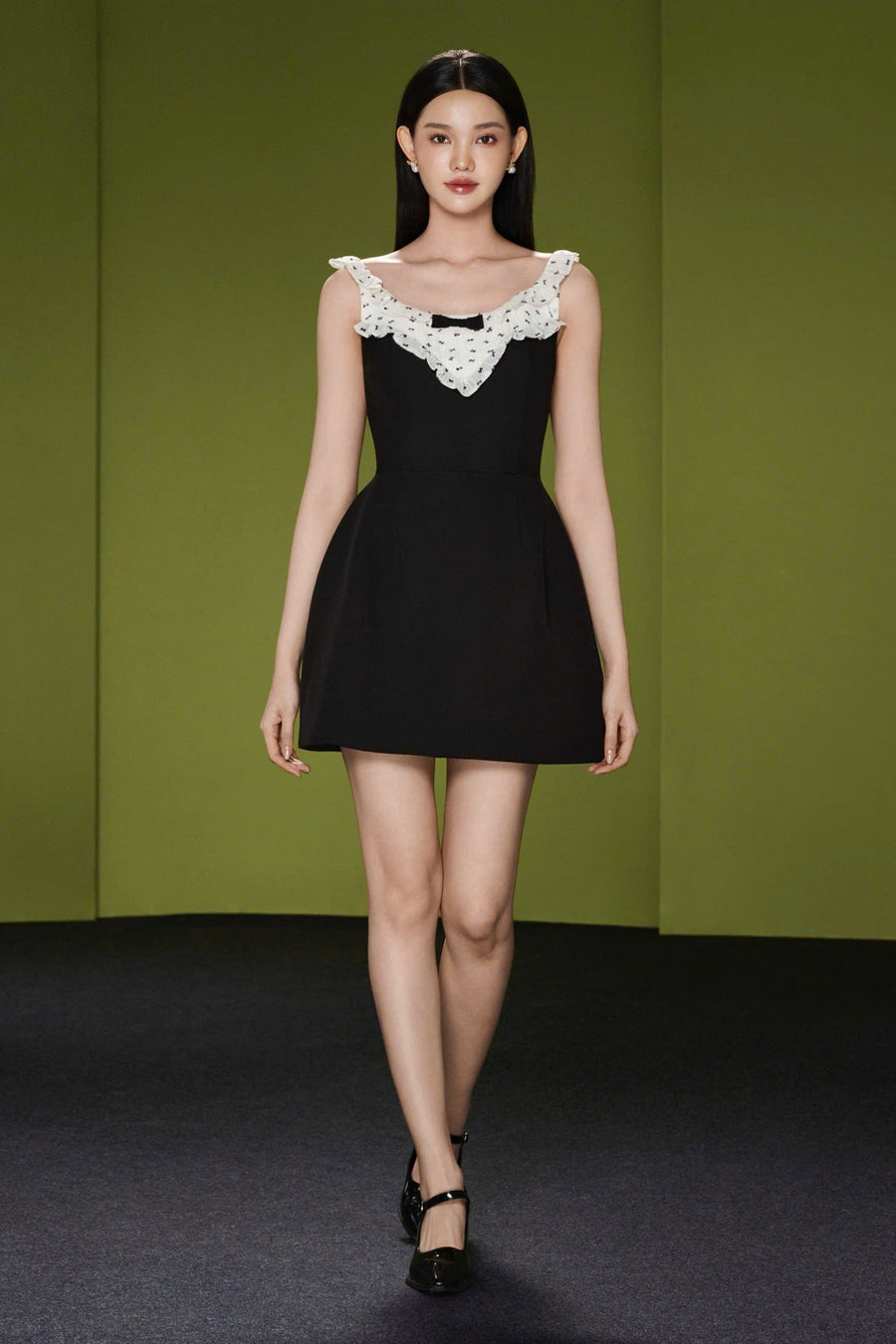 Mirelle Scoop Neck Mini Dress 1