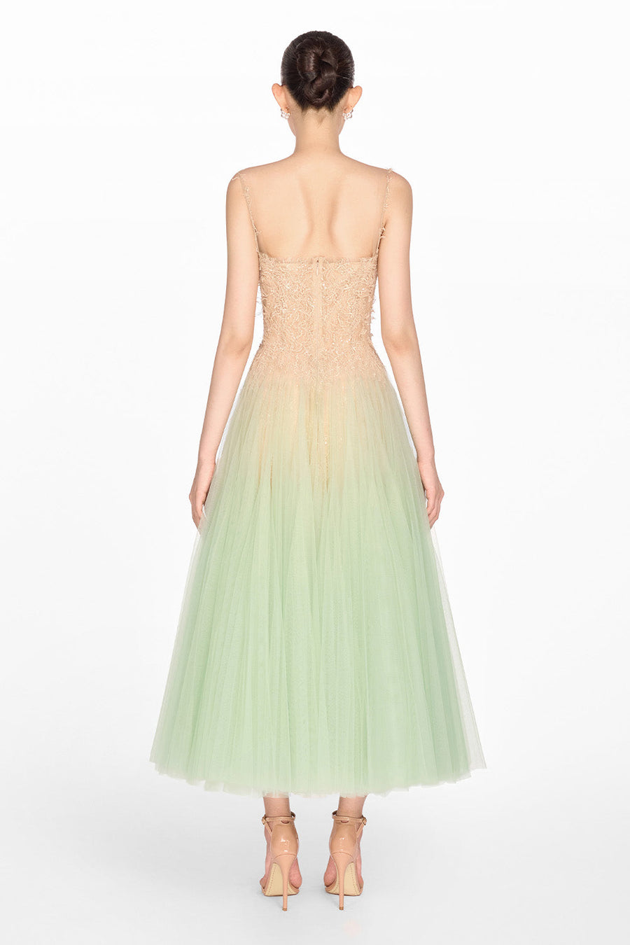 Mint Ombre Lace Midi Dress 11