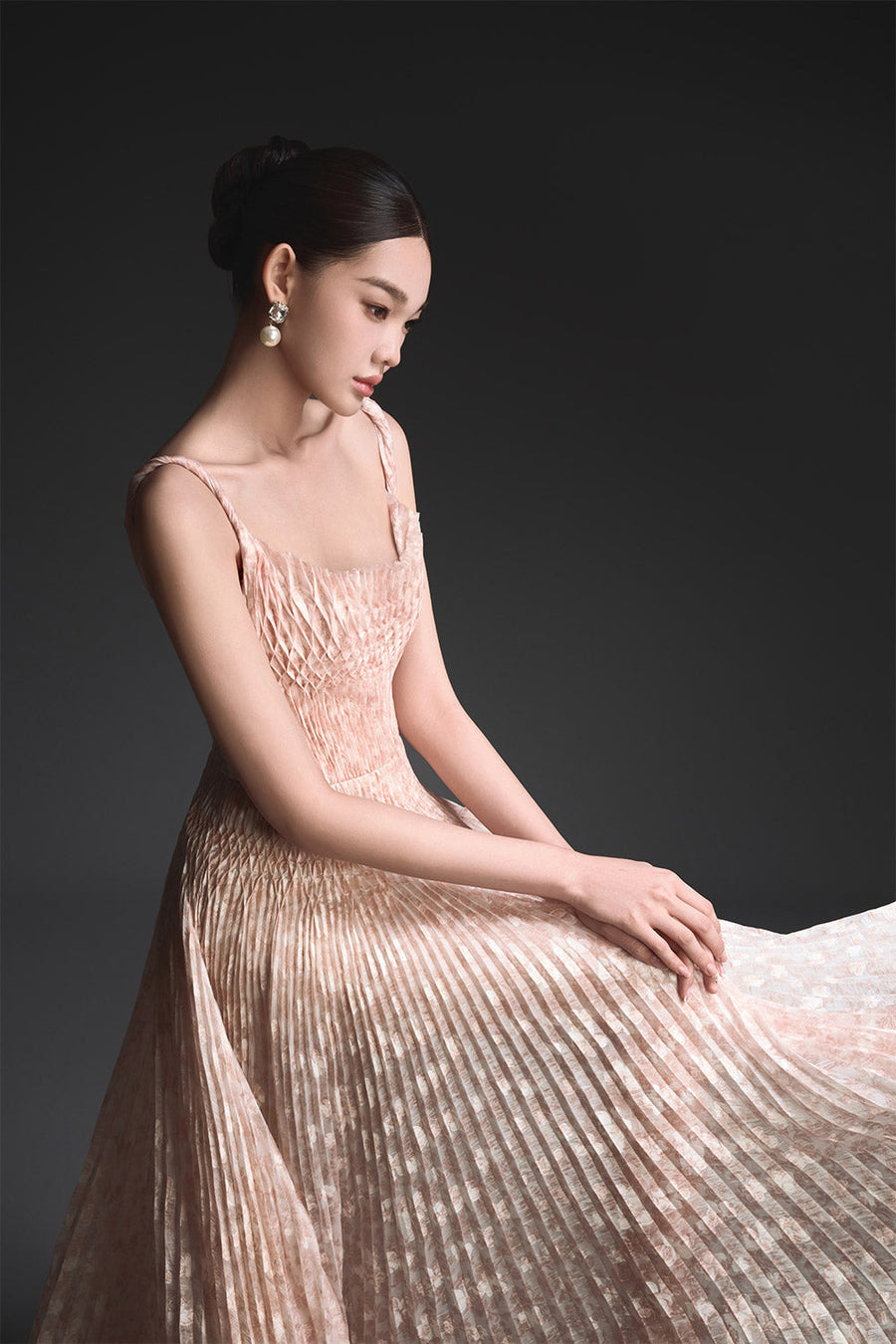 Pleated Maxi Dress 11