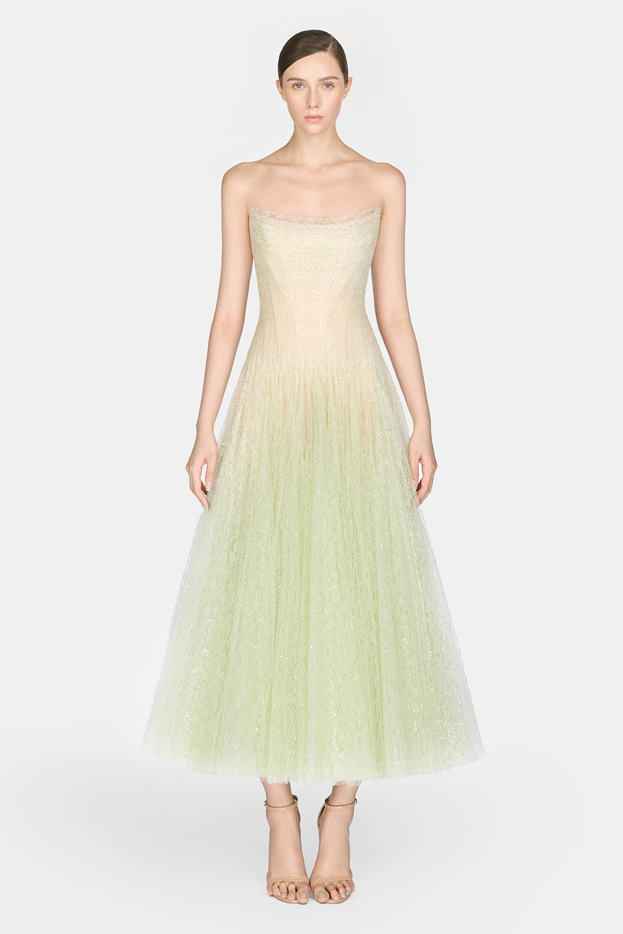 Draped Lace Midi Dress 27