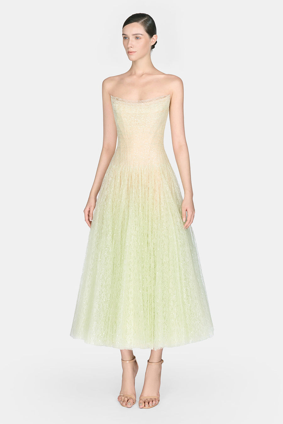 Draped Lace Midi Dress 29
