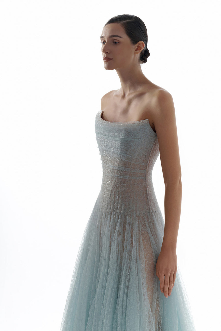 Draped Lace Midi Dress 23
