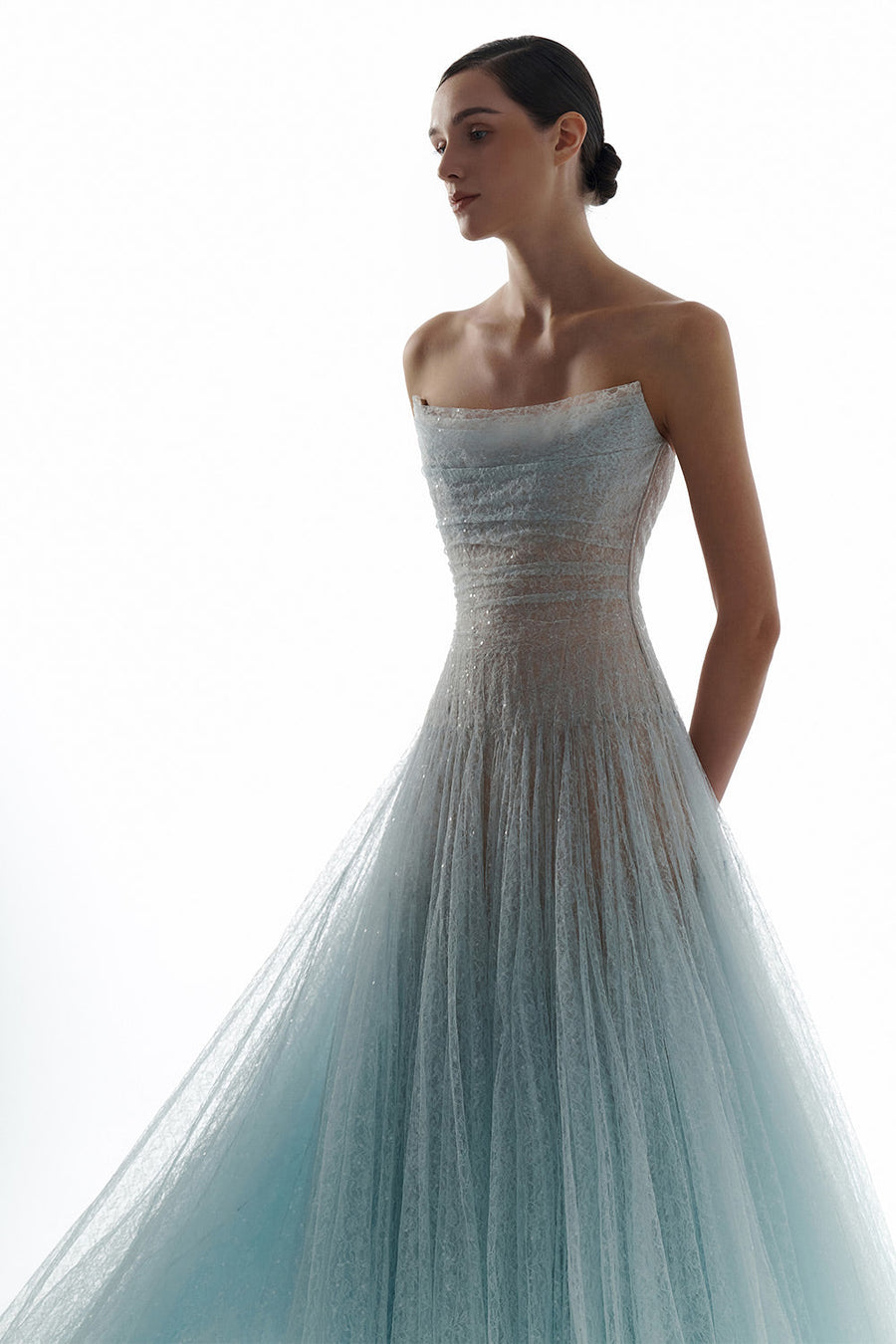 Draped Lace Maxi Dress 27