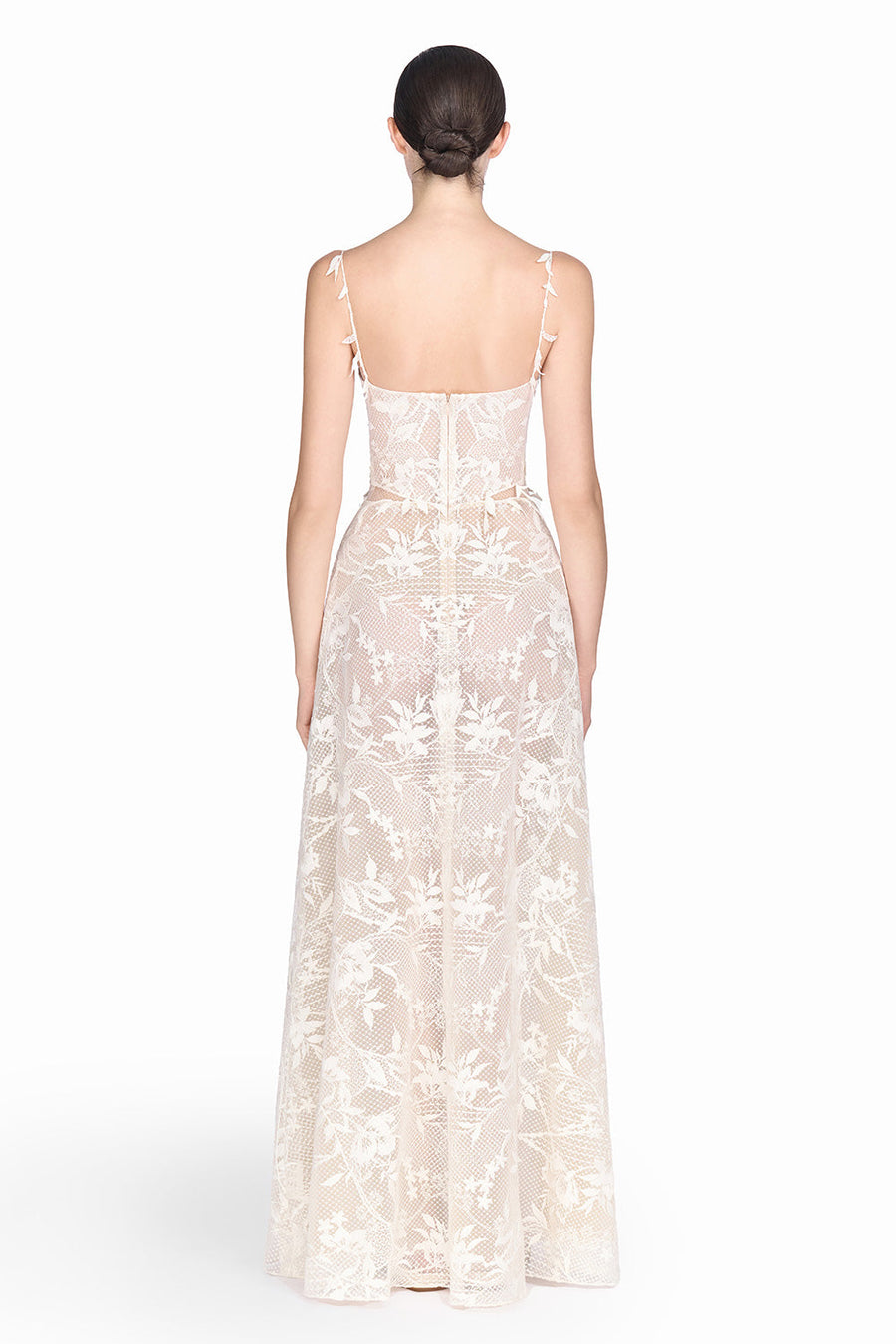 Ivory Strap Lace Dress 7