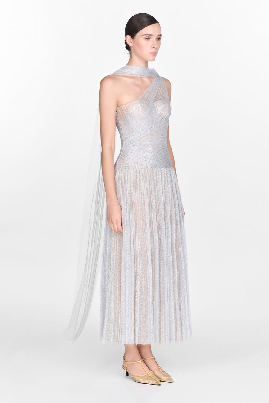 Draped Midi Dress 5