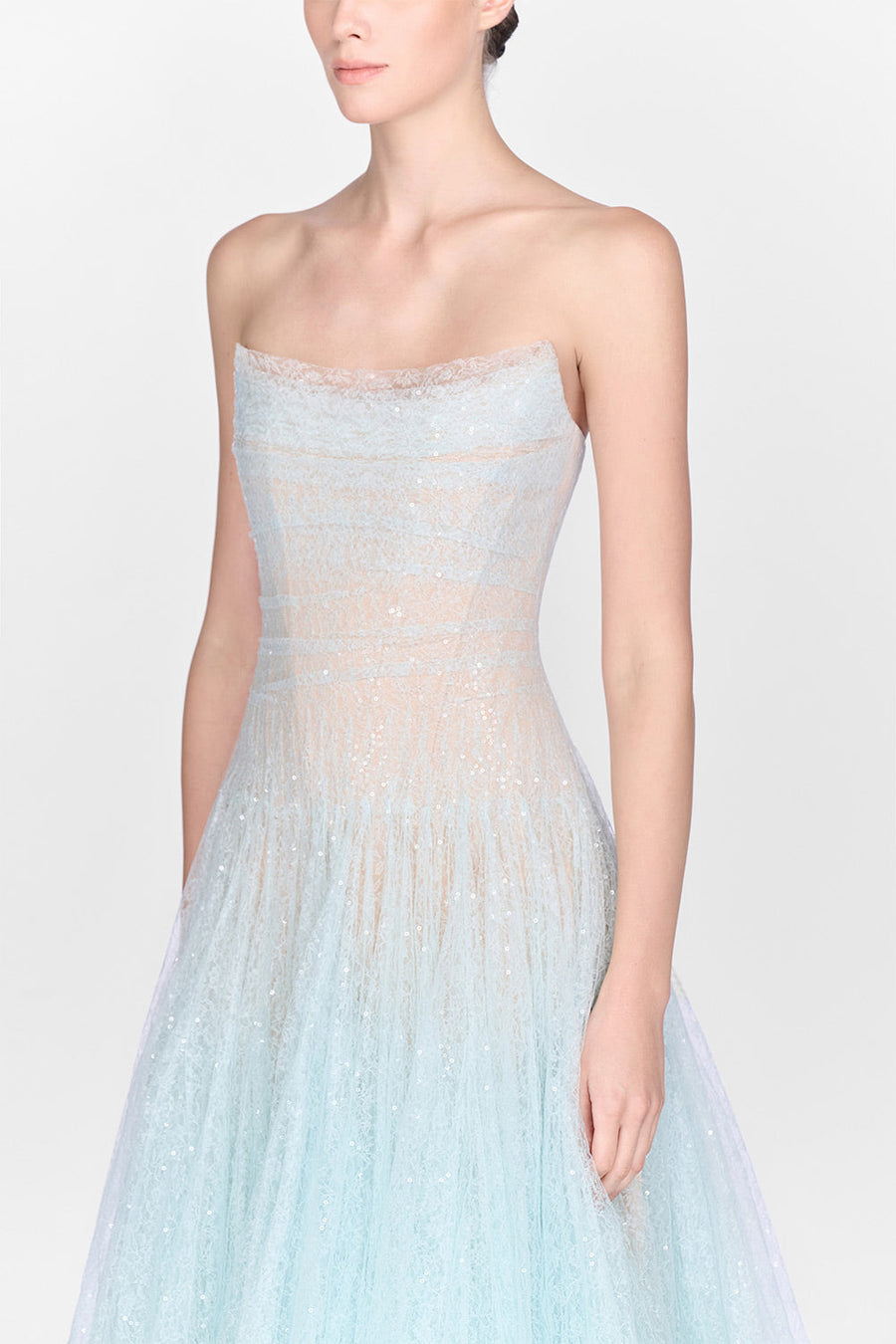 Draped Lace Maxi Dress 6