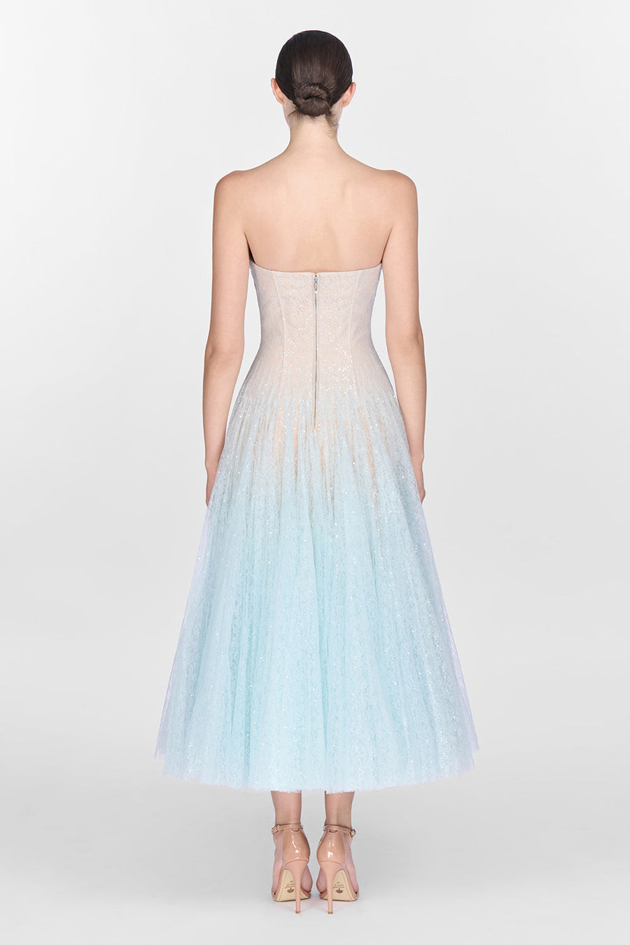 Draped Lace Midi Dress 14
