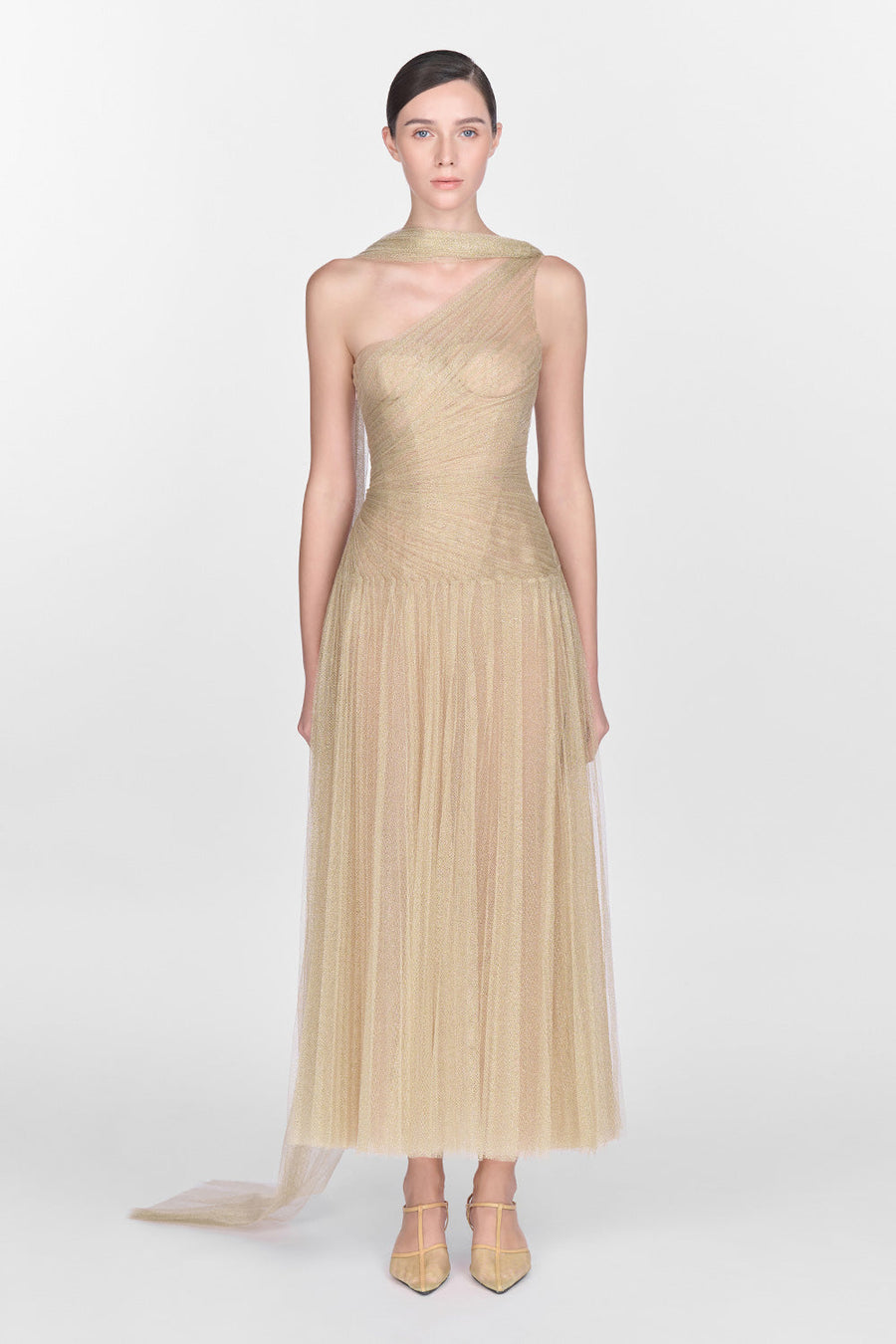 Draped Midi Dress 12