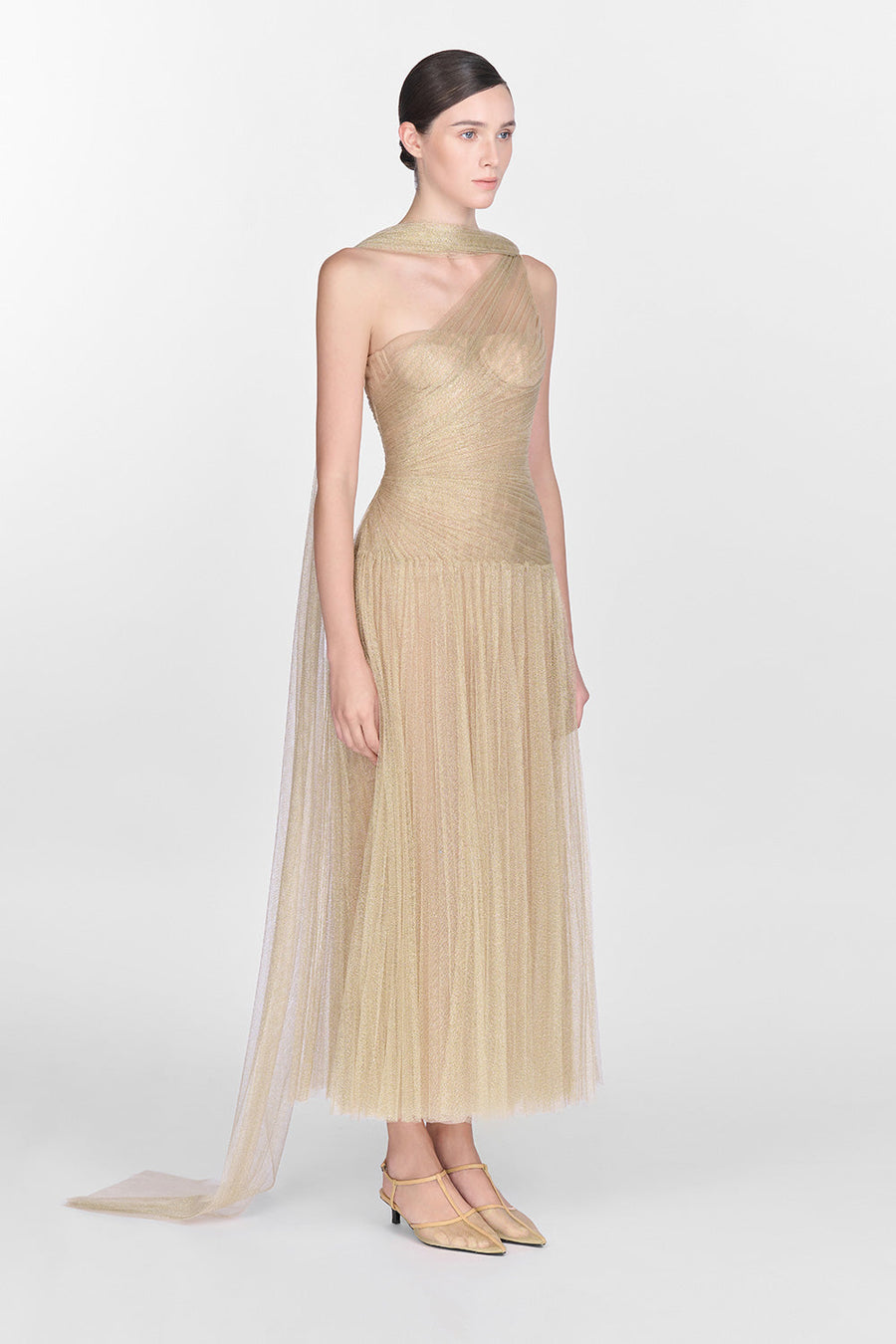 Draped Midi Dress 16