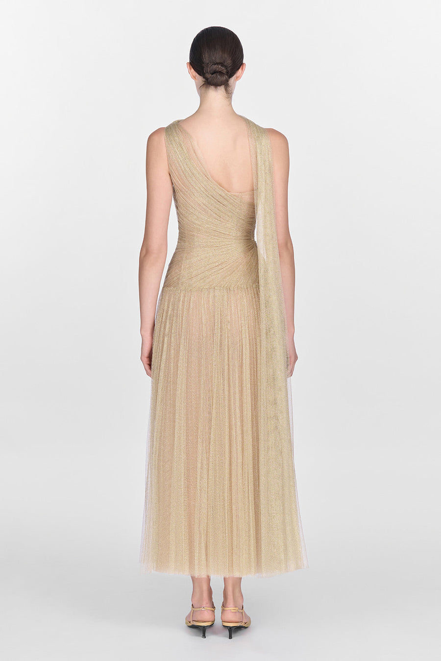 Draped Midi Dress 17